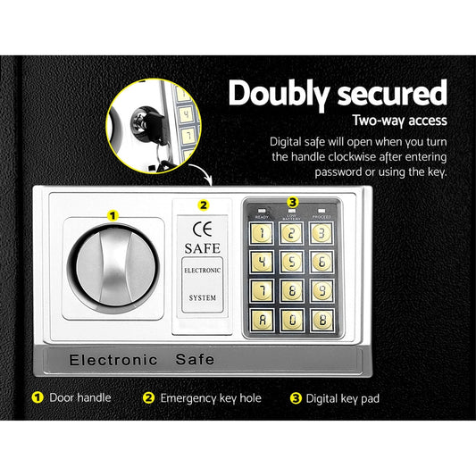 NNEDSZ Electronic Safe Digital Security Box 16L